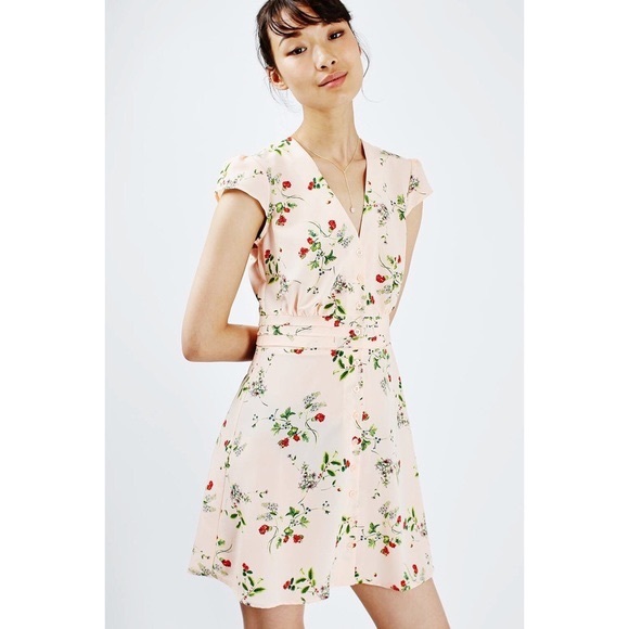 topshop floral tea dress